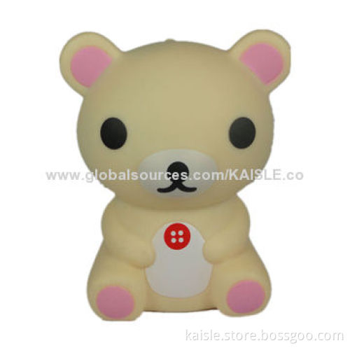 Bear-shaped Power Bank with 2,200mAh Capacity, Cartoon Image, Power Supplier